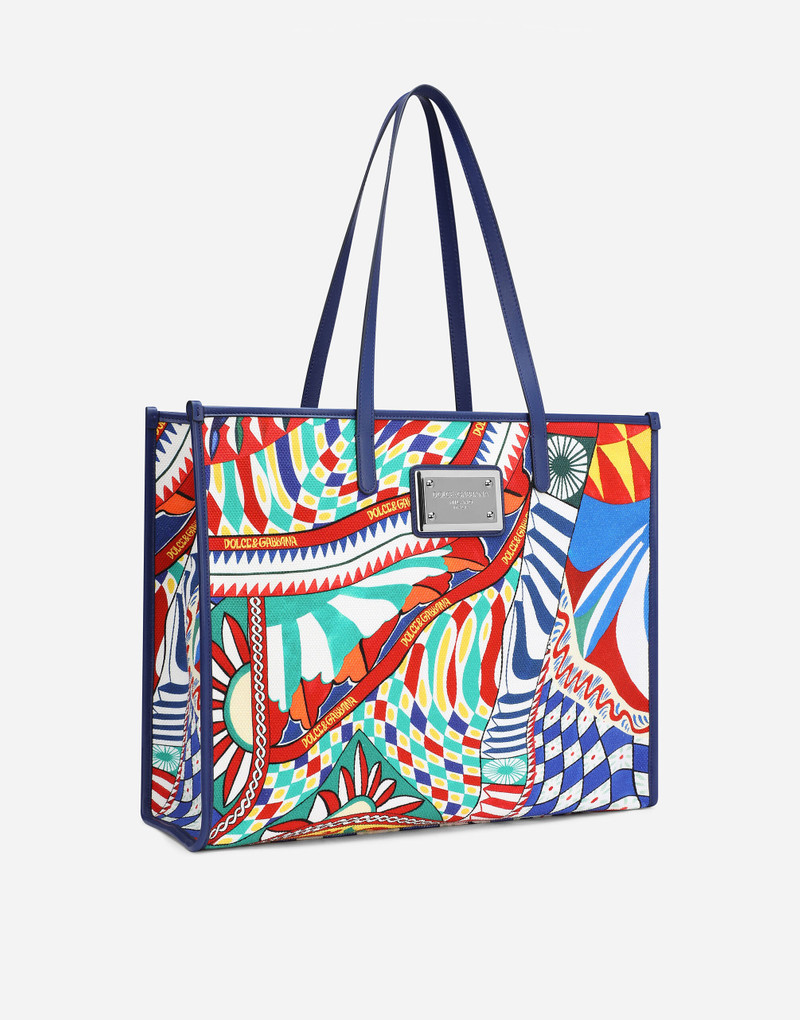 Dolce & Gabbana Large printed canvas shopper outlook