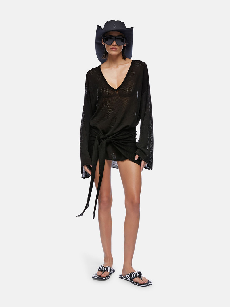 THE ATTICO BLACK MINI DRESS outlook