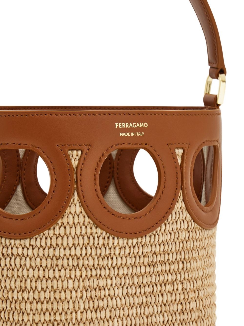 mini Gancini bucket bag - 4