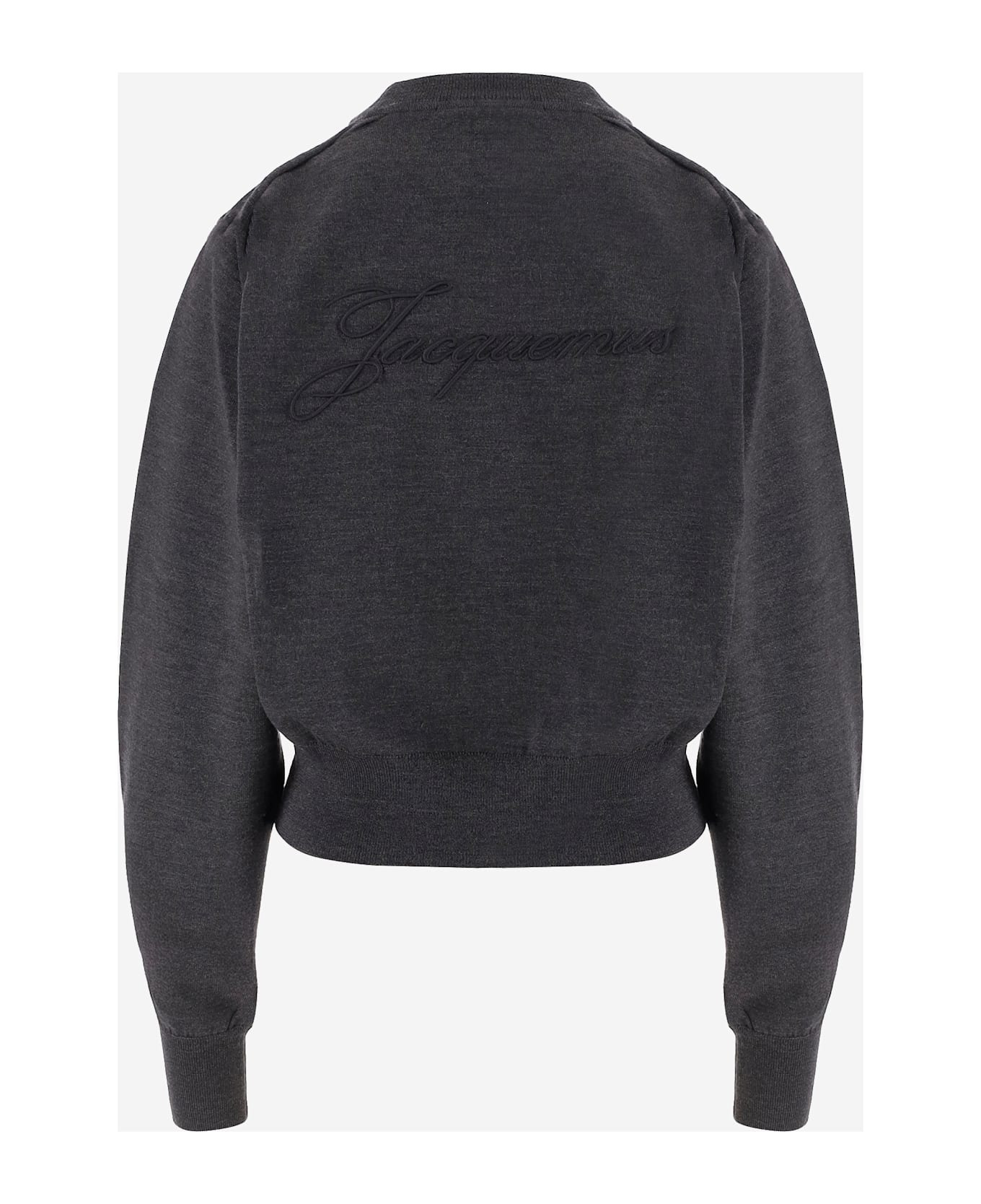 Merino Wool Sweater With Logo Embroidery - 2