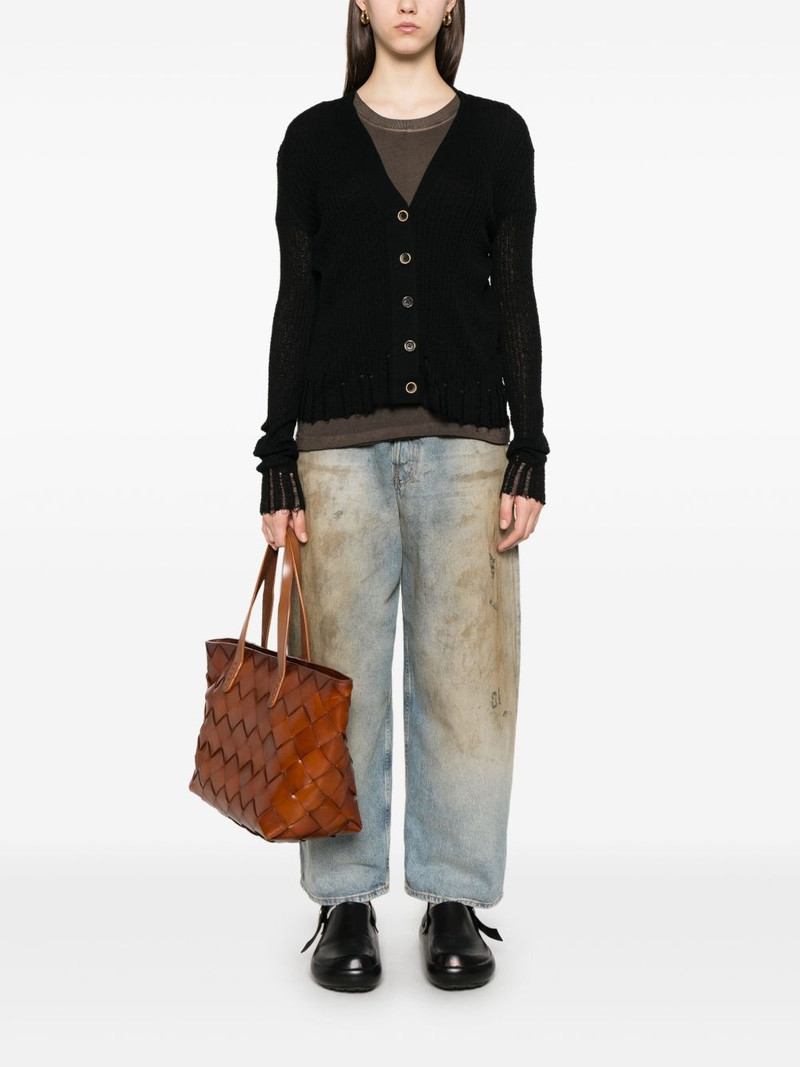 UMA WANG ribbed cardigan outlook