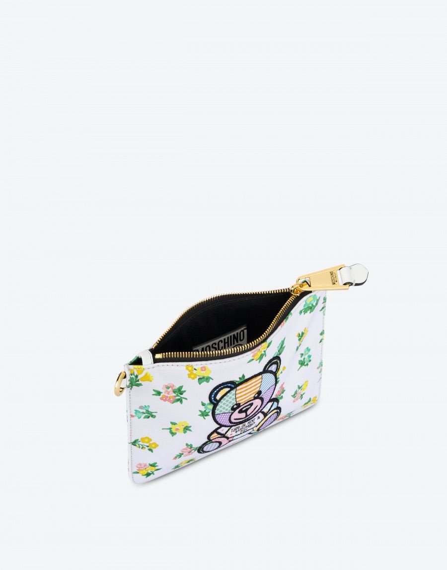 TEDDY PATCHWORK ECO-CANVAS CLUTCH - 3