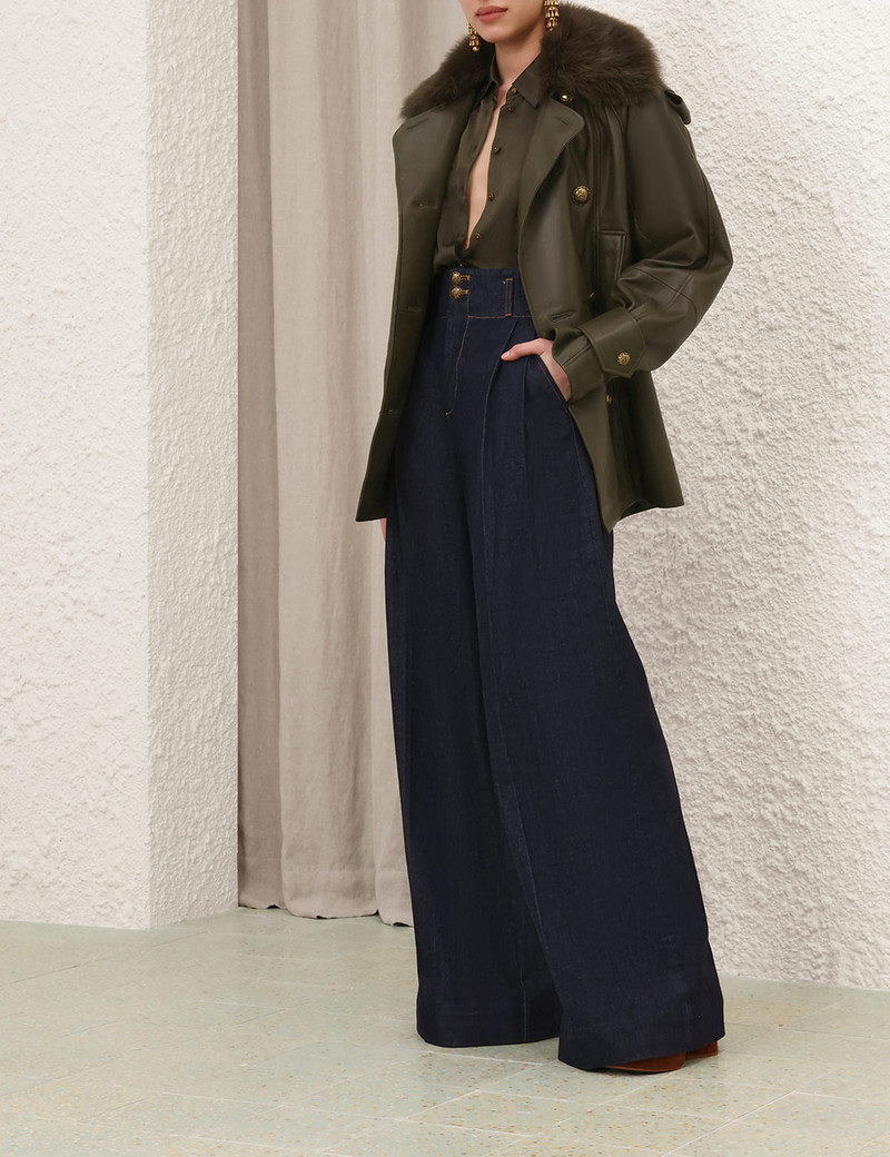 HYPNOTIC LEATHER SHORT TRENCH 3