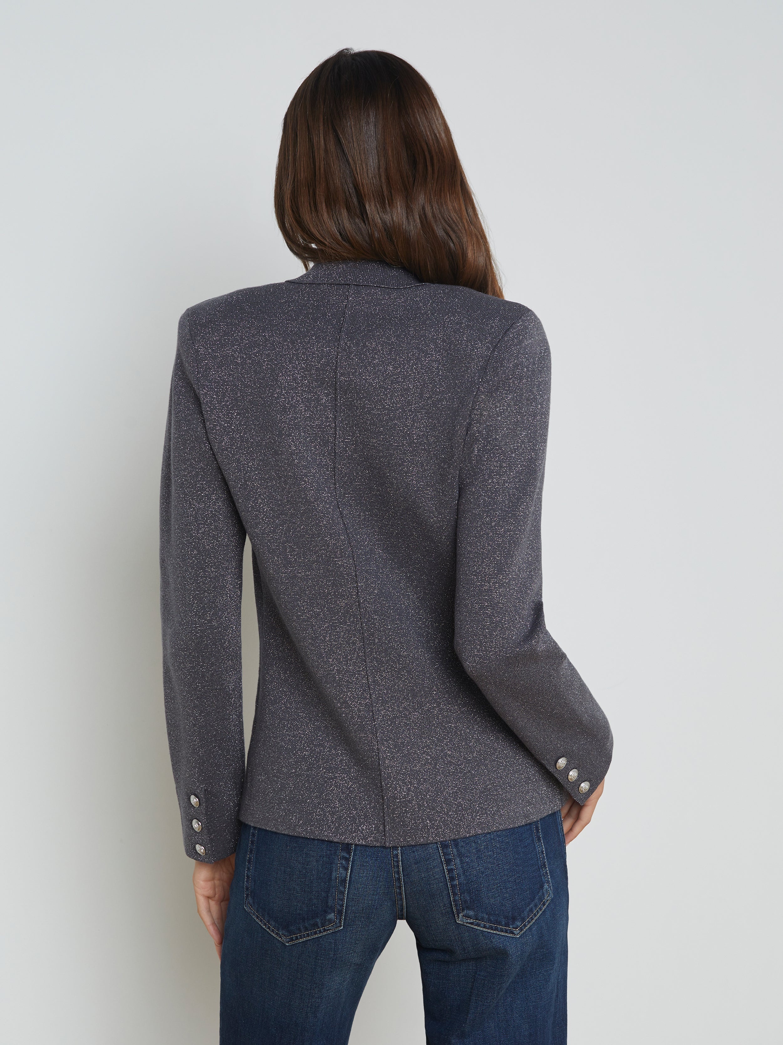 Kenzie Metallic Knit Blazer - 5