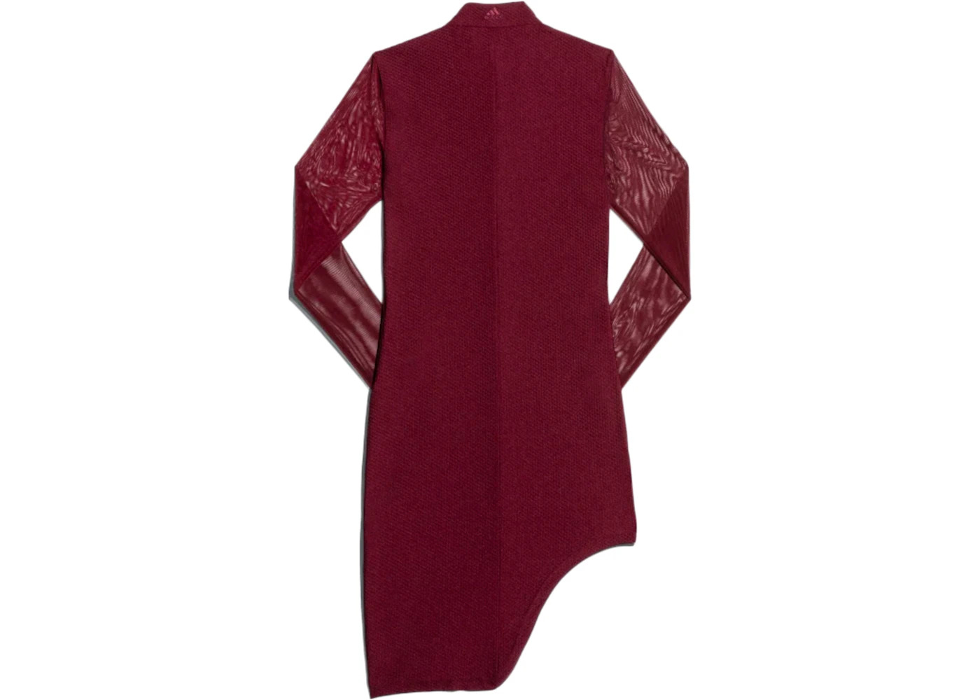 adidas Ivy Park Asymmetrical Dress Maroon - 2