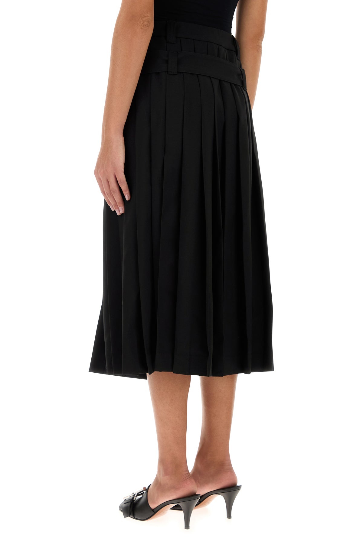 Black wool skirt - 4