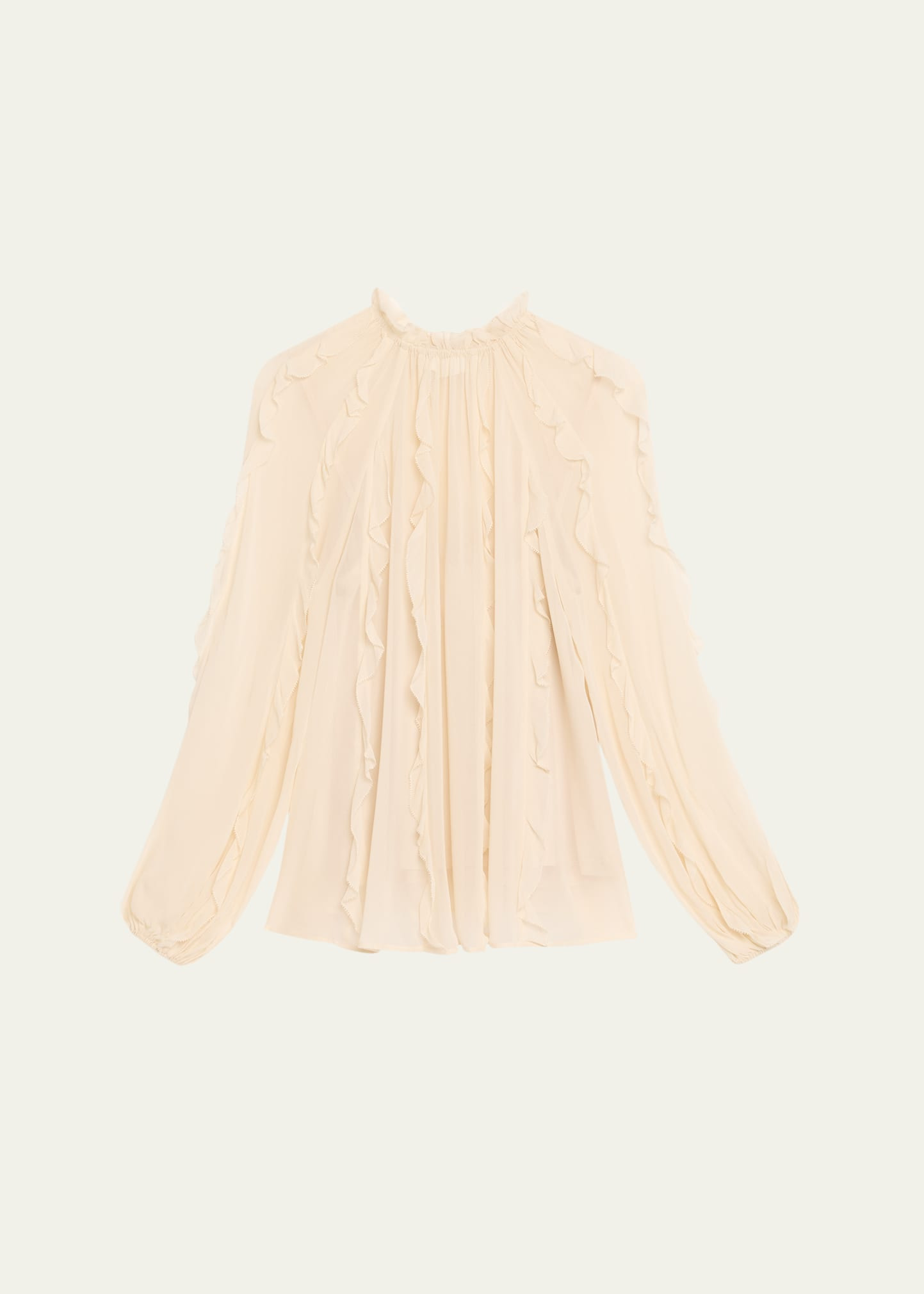 Frill Billow Blouse - 1
