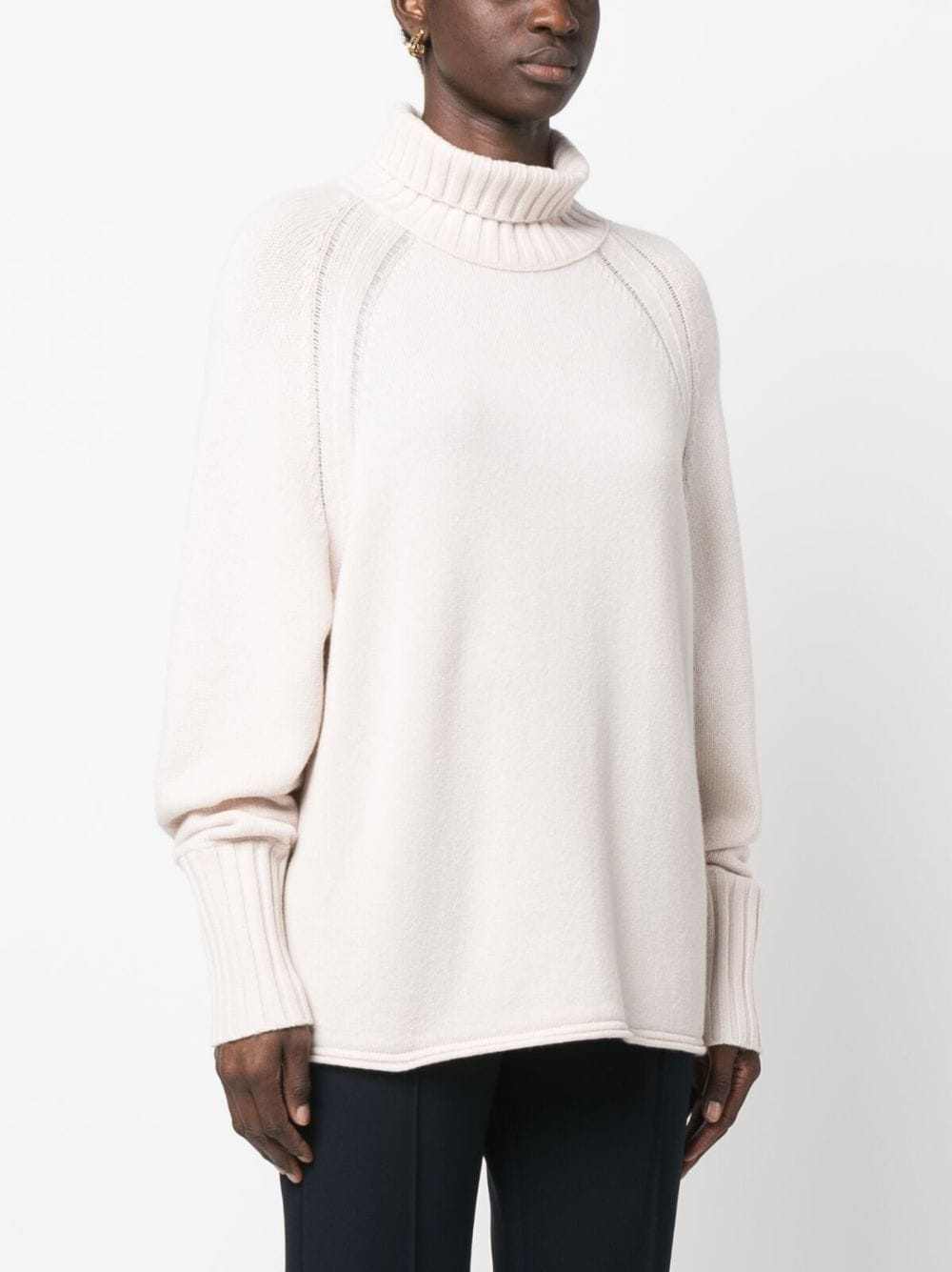 roll-neck wool-cashmere jumper - 3