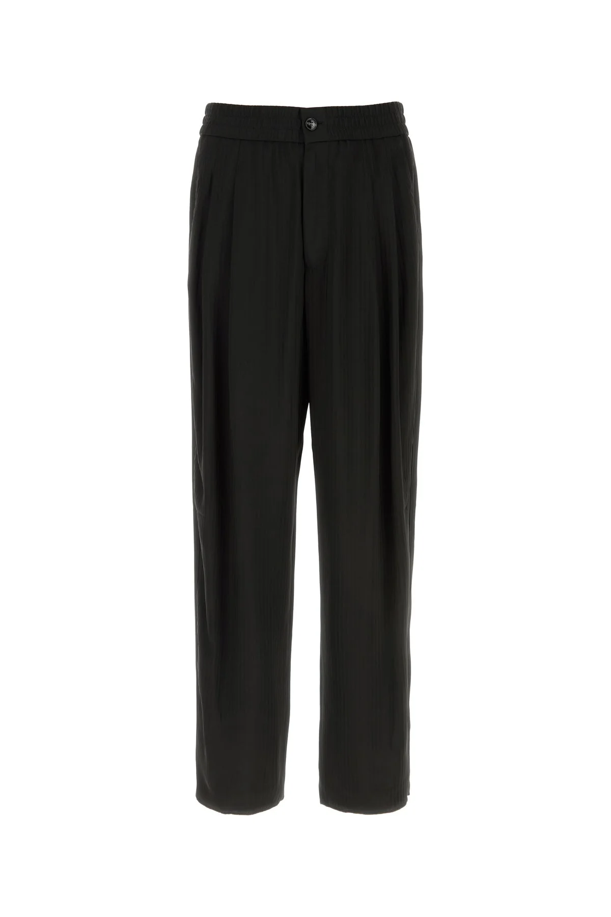 Black viscose wide-leg pant - 1