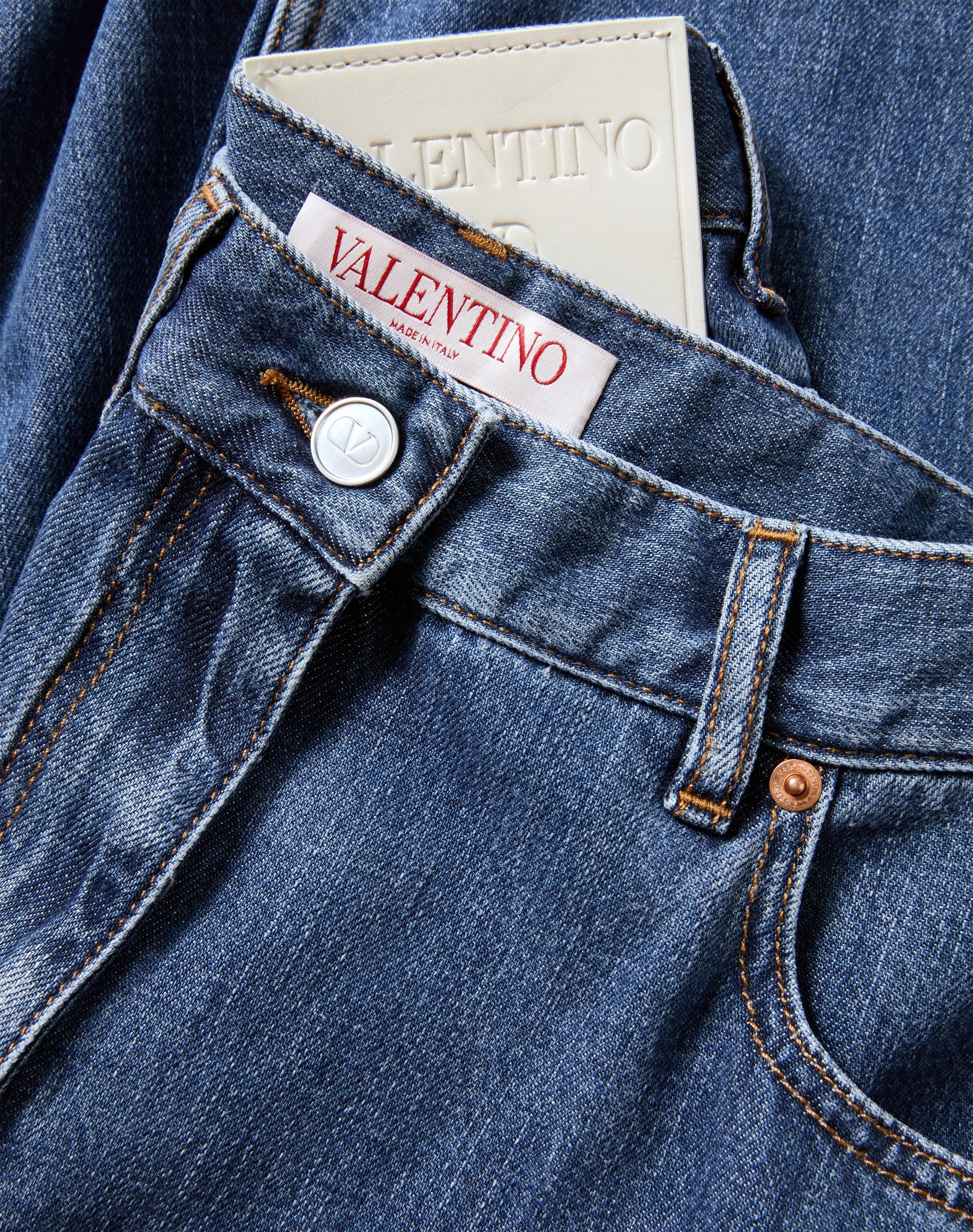 BLUE MEDIO DENIM PANTS - 3