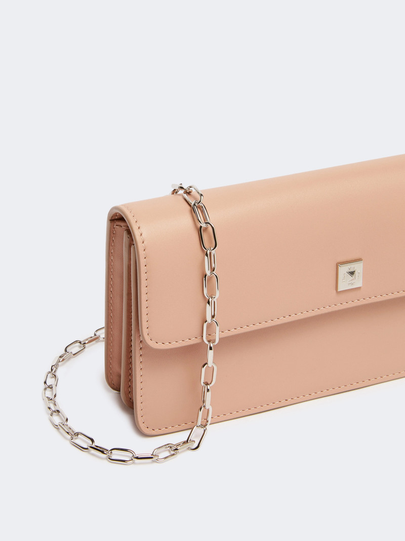 Max Mara CLUTCHY Leather phone pouch - PINK outlook