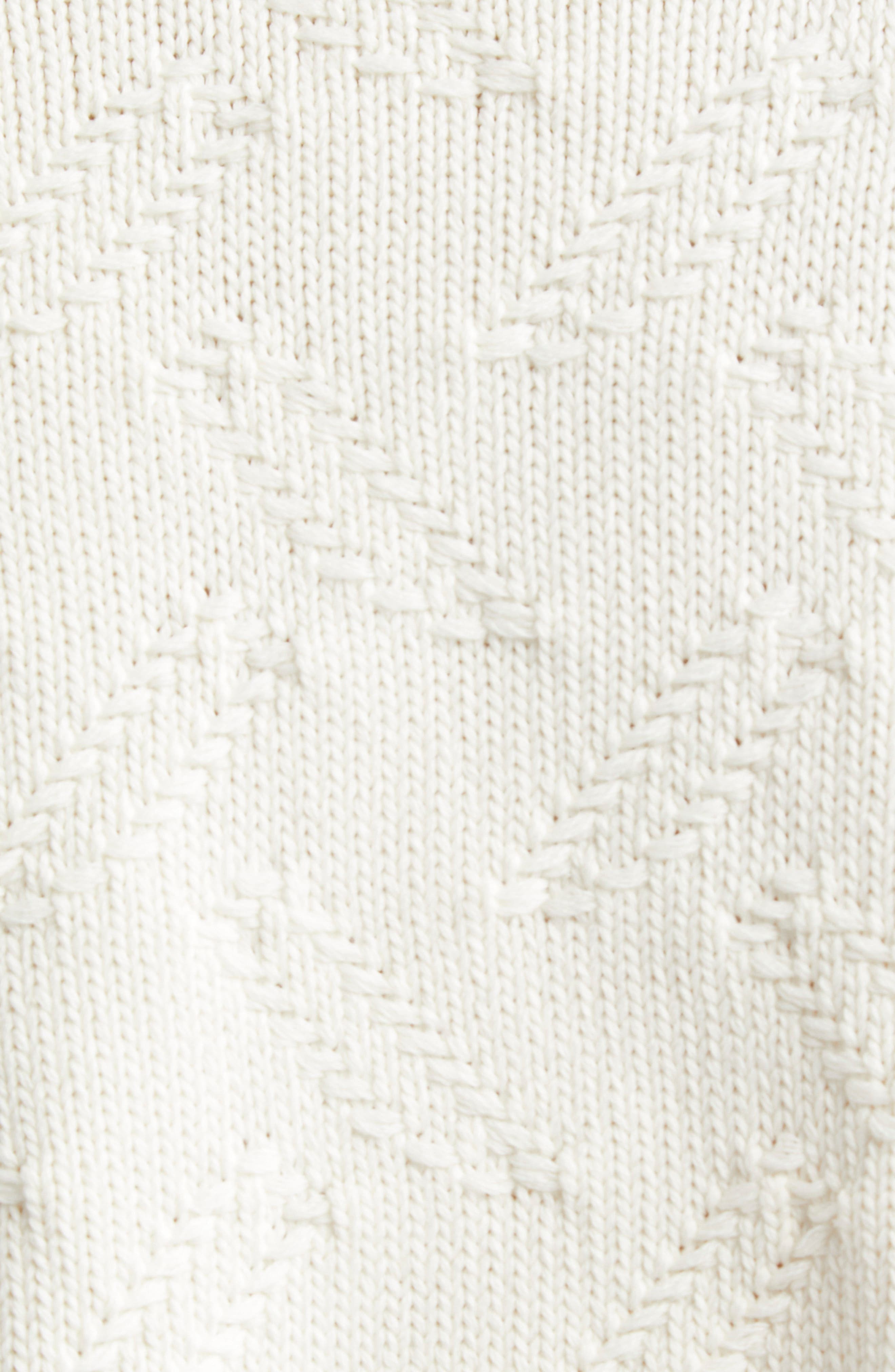Marni Dishevelled Cotton Crop Cardigan in 00W01 Lily White at Nordstrom - 7