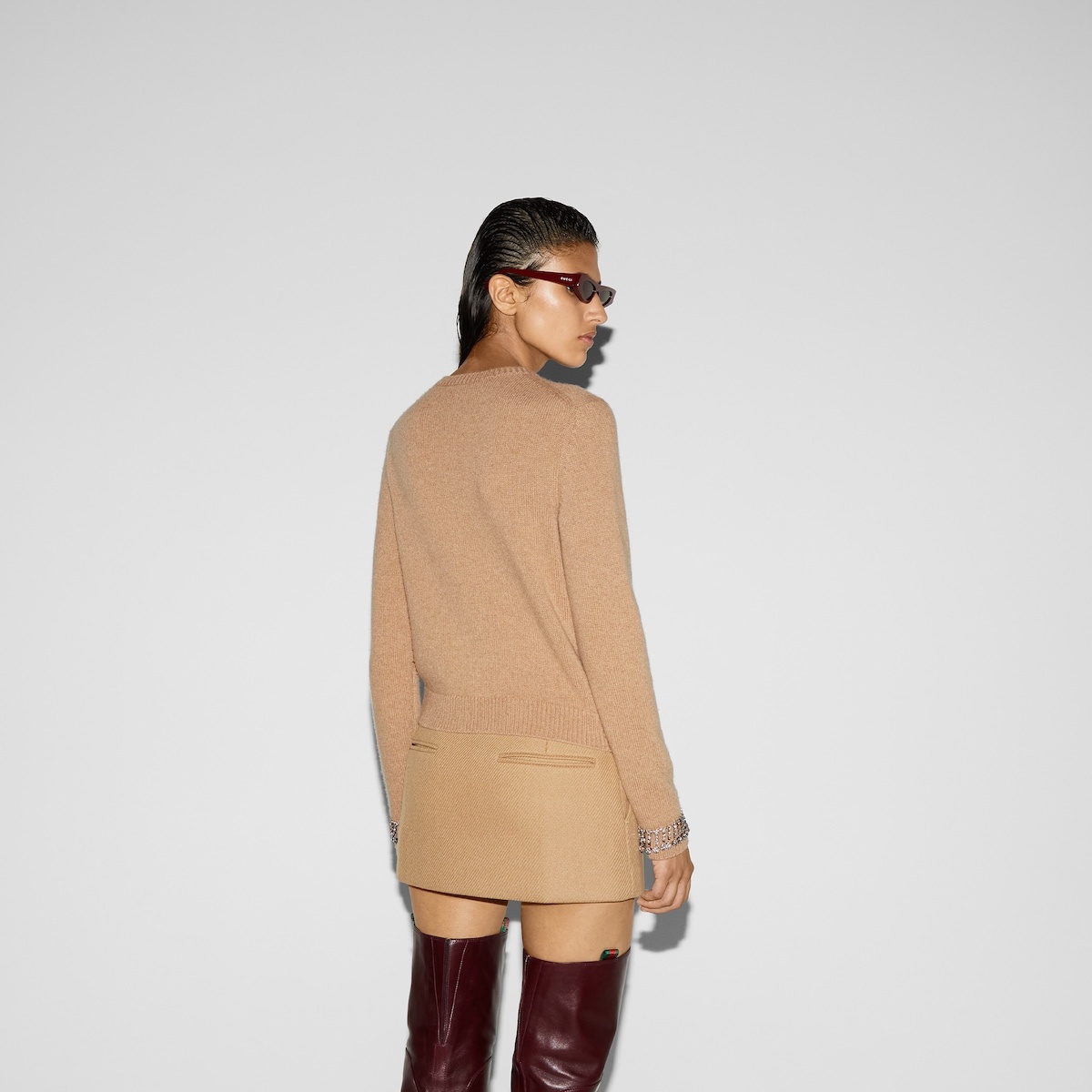 Wool and cashmere cardigan - 4