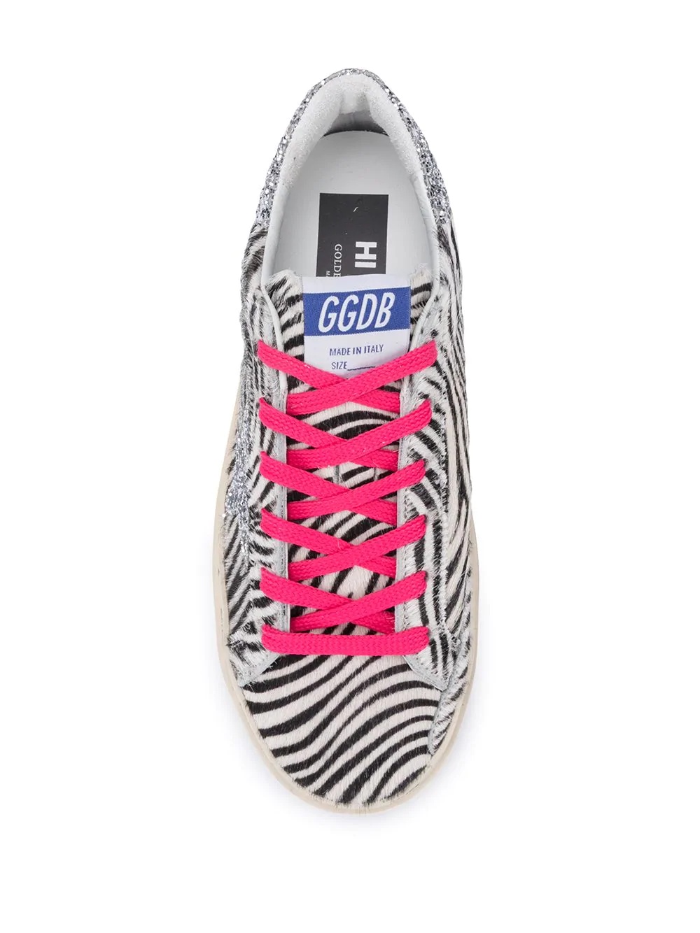 zebra print Superstar sneakers - 4