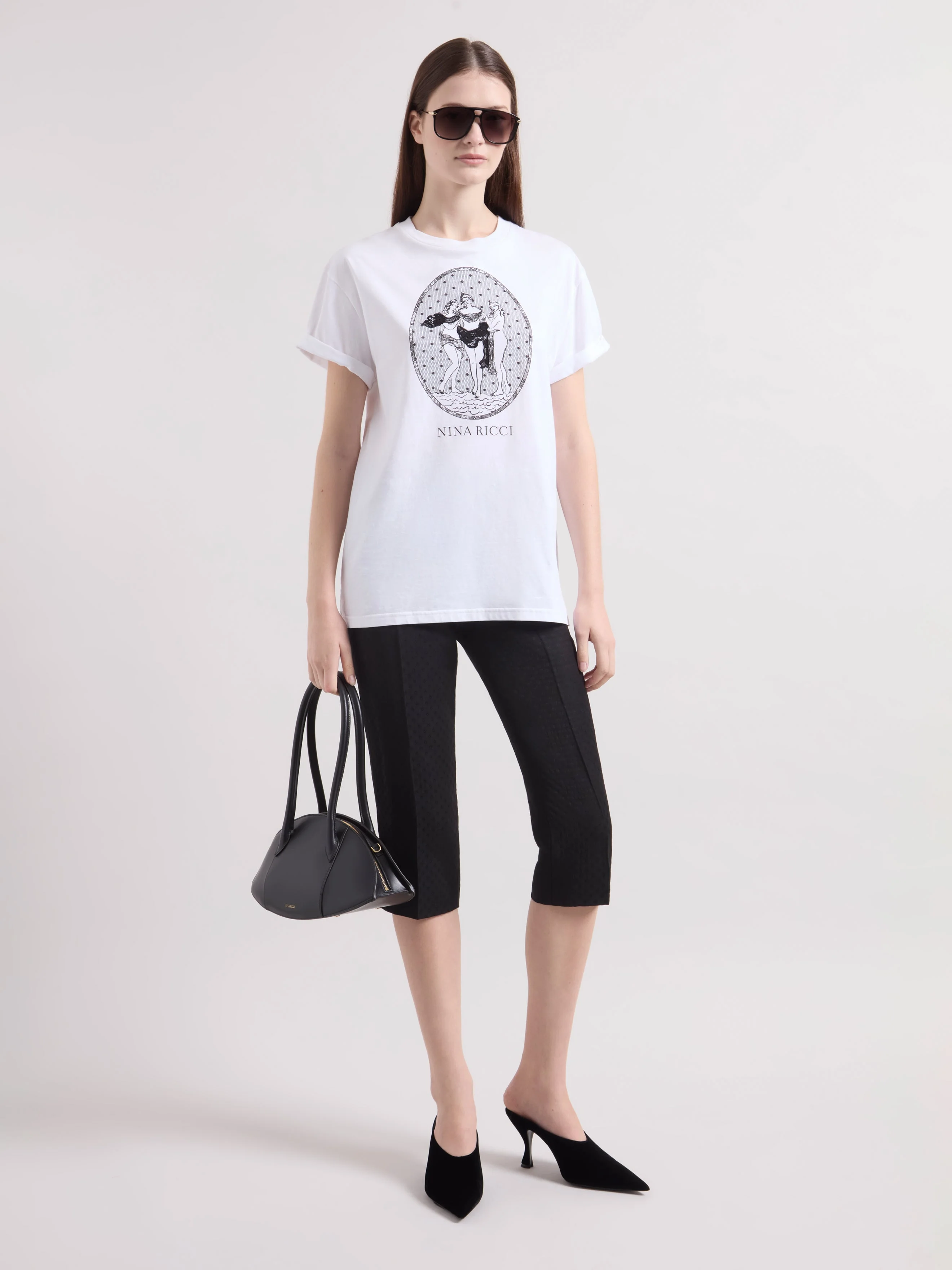 White Three Graces T-Shirt - 1