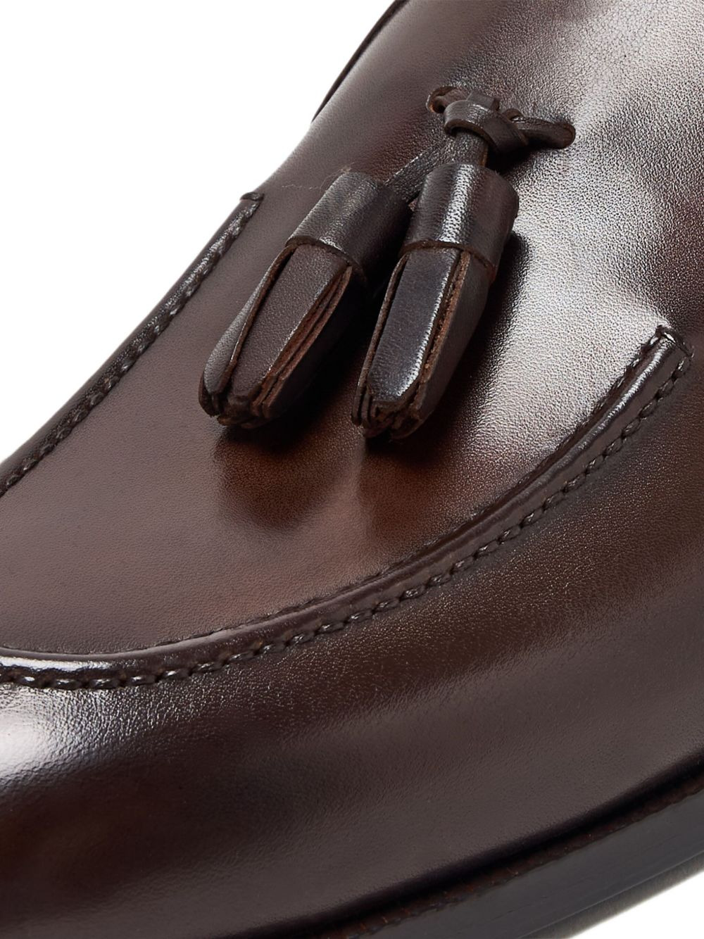 tassel-detail leather loafers - 4
