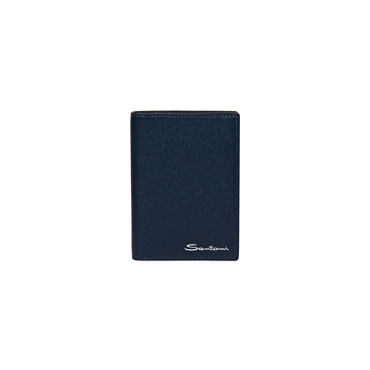 Blue saffiano leather passport case - 1