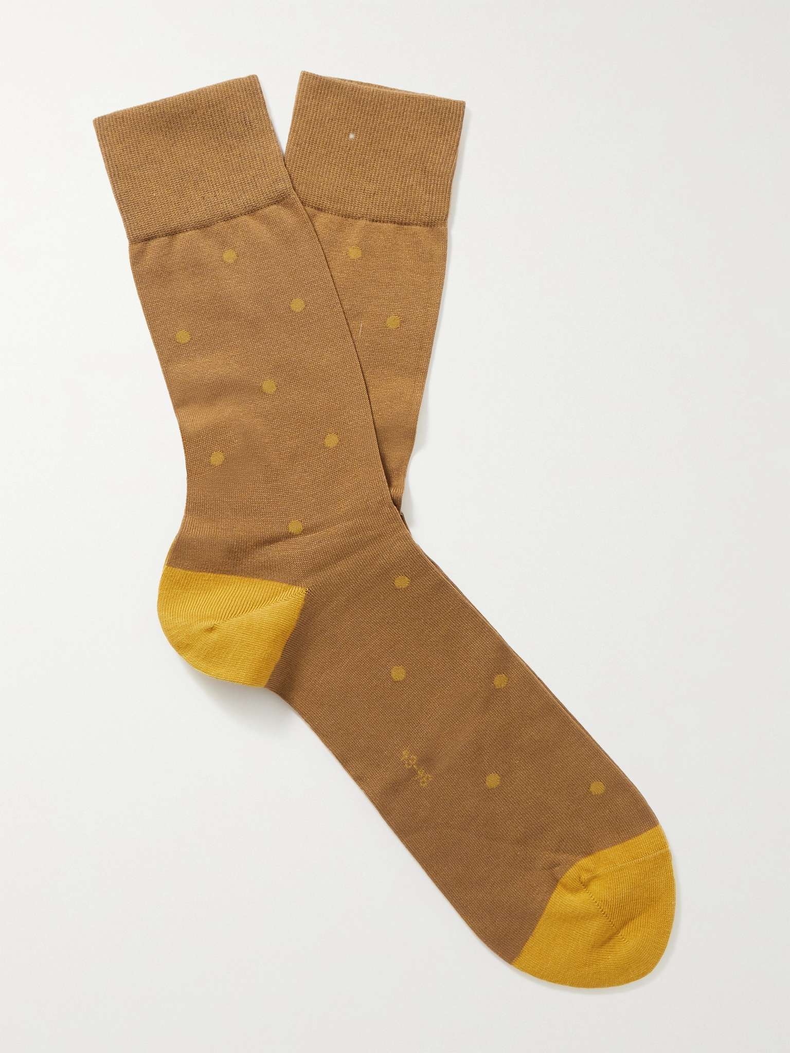 Polka-Dot Fil d'Ecosse Cotton-Blend Socks - 1