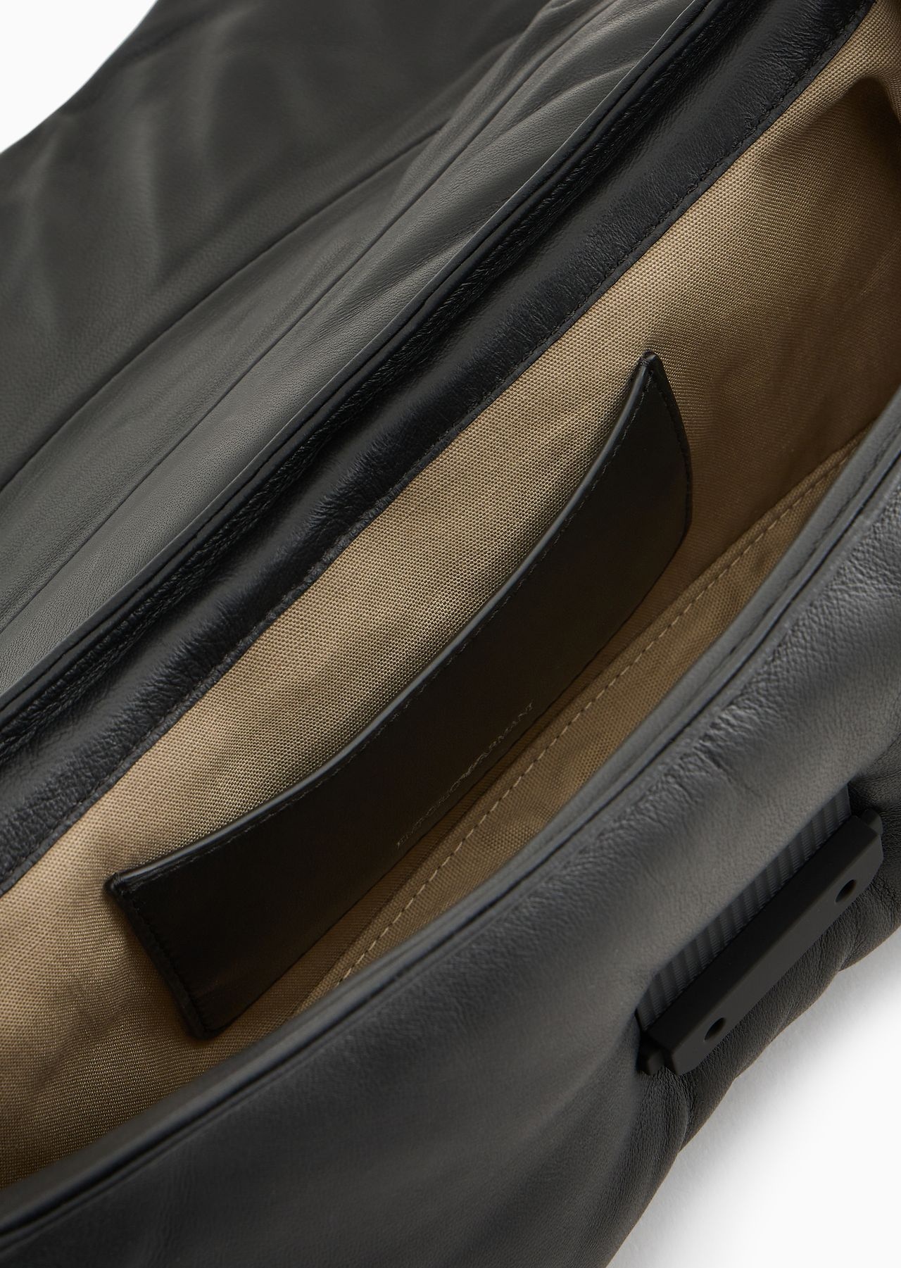 Oversized baguette shoulder bag in puffy nappa leather - 4