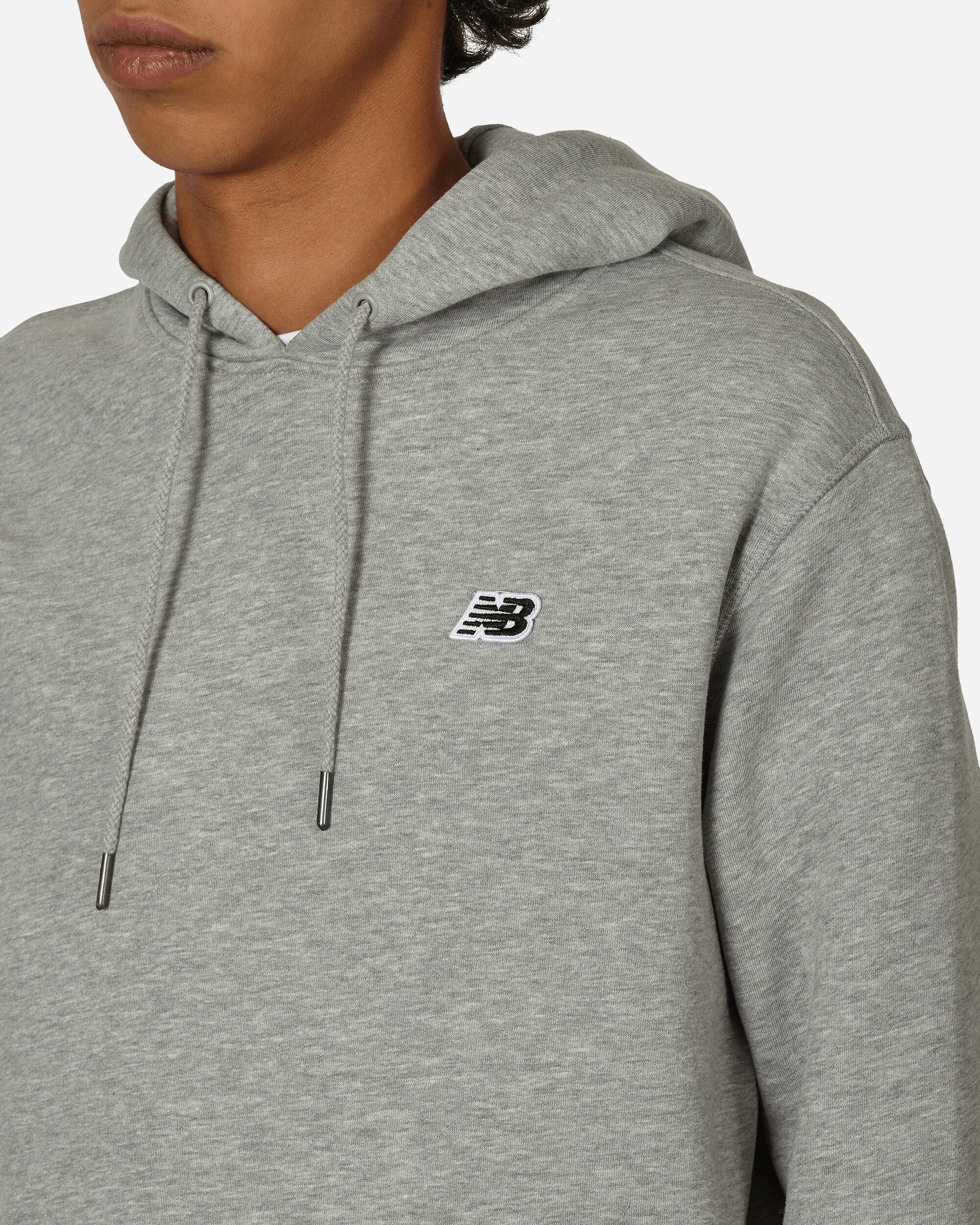 New Balance Men's NYC Marathon Essentials Stacked Logo French Terry Hoodie - Gray - Hoodies