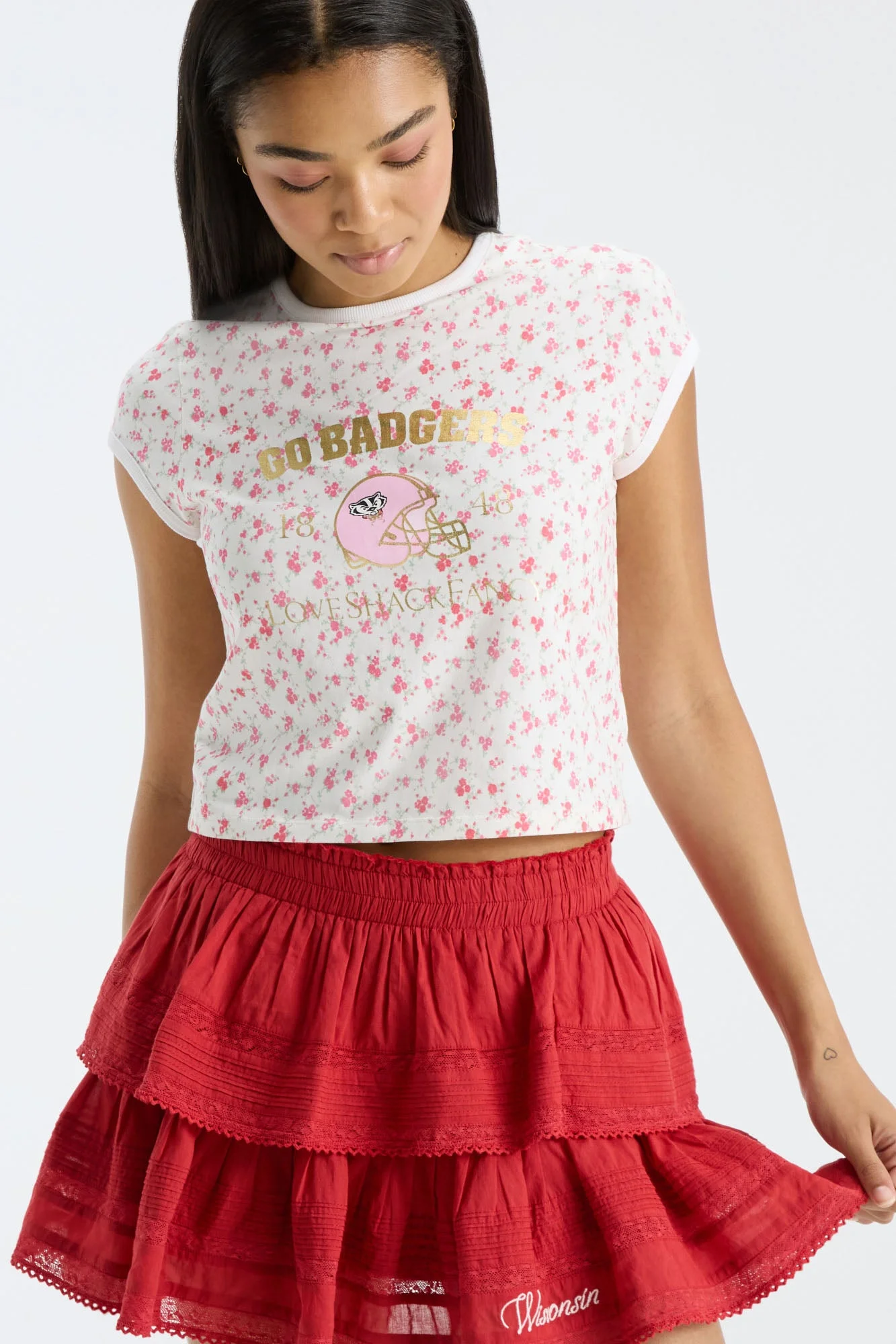 Fanatics x LoveShackFancy Ruffle Mini Skirt - 1