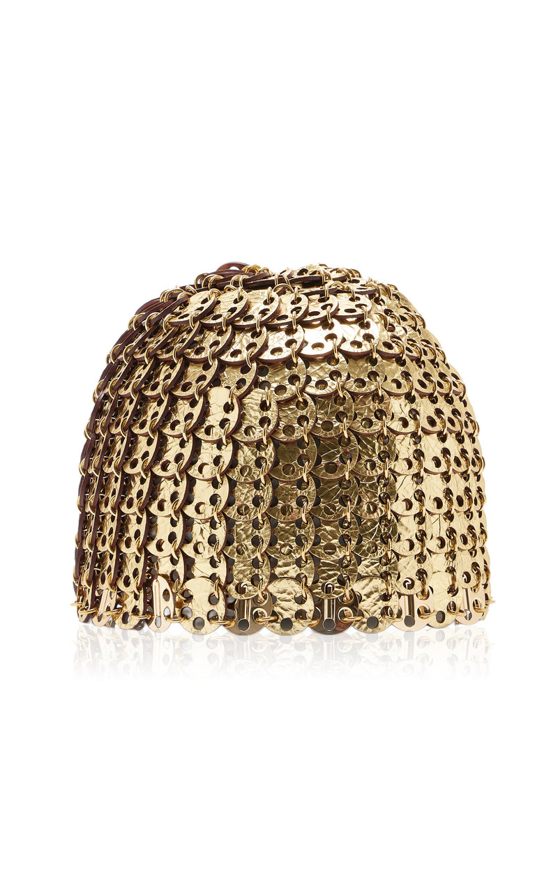 Leather Chainmail Cap metallic 4