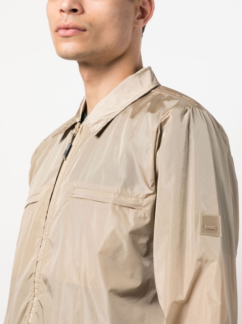 zip-up shirt jacket - 5