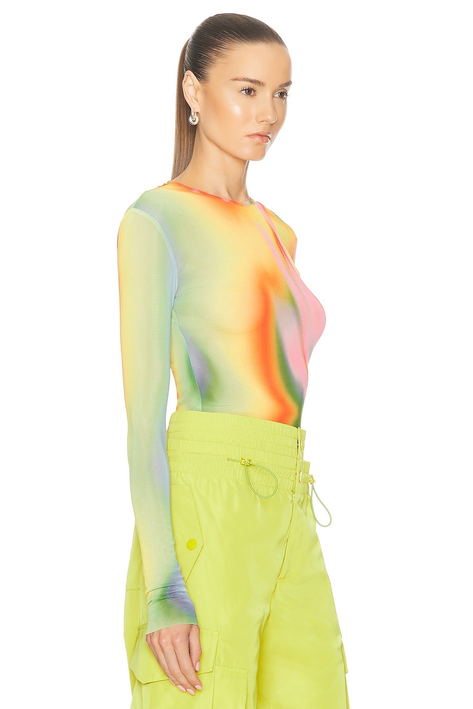 Rainbow Heatwave Mesh Top - 2