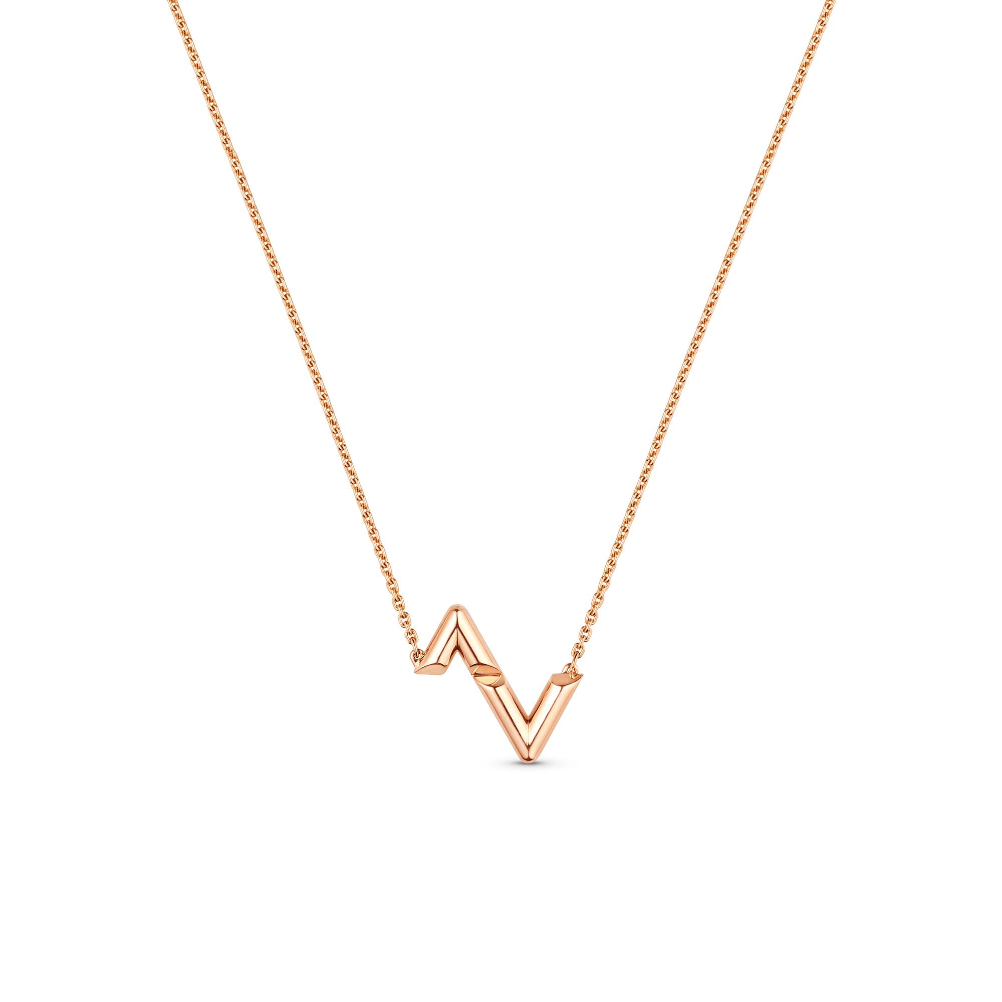 LV Volt Upside Down Pendant, Pink Gold - 1