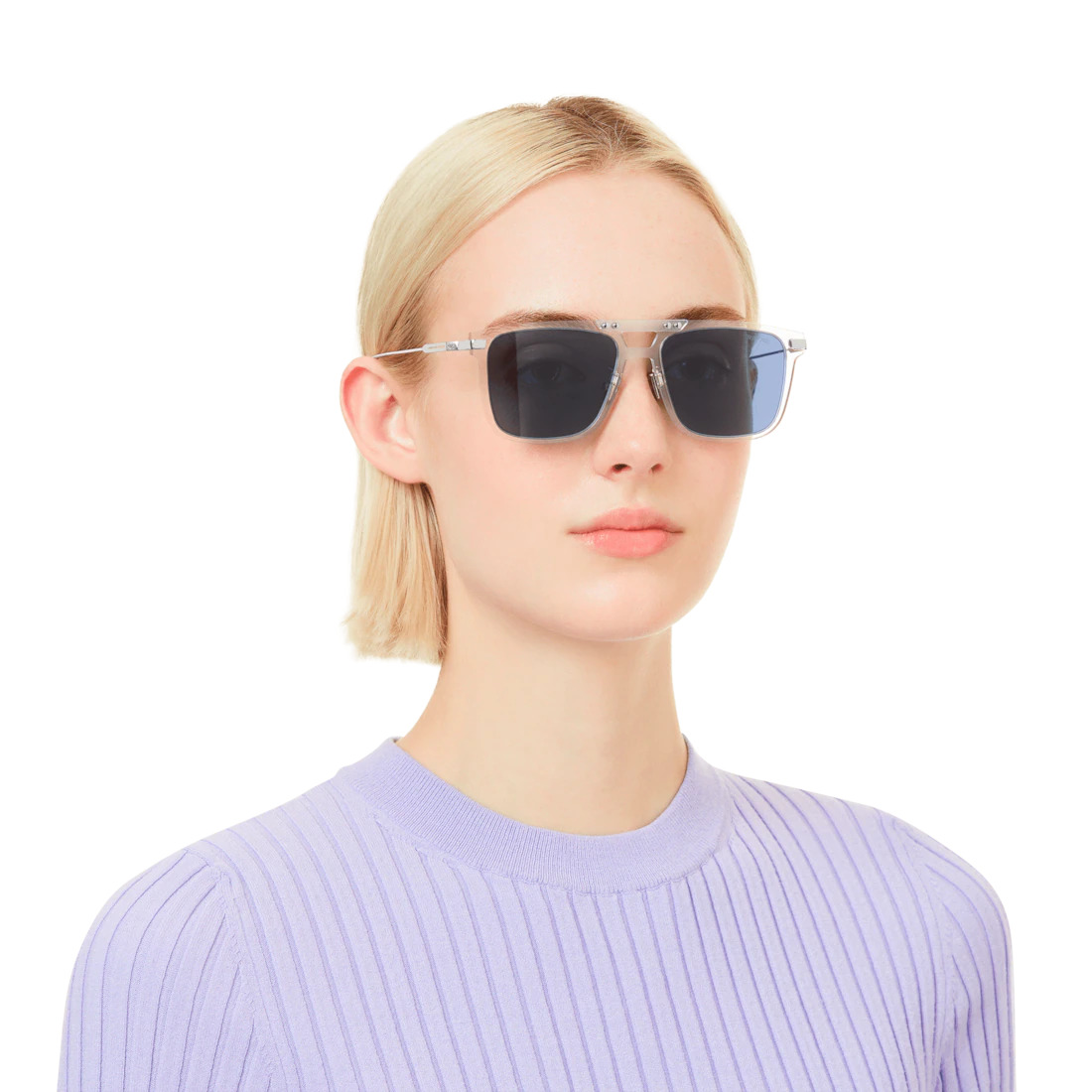 Eyewear Square Transparent Sunglasses - 2
