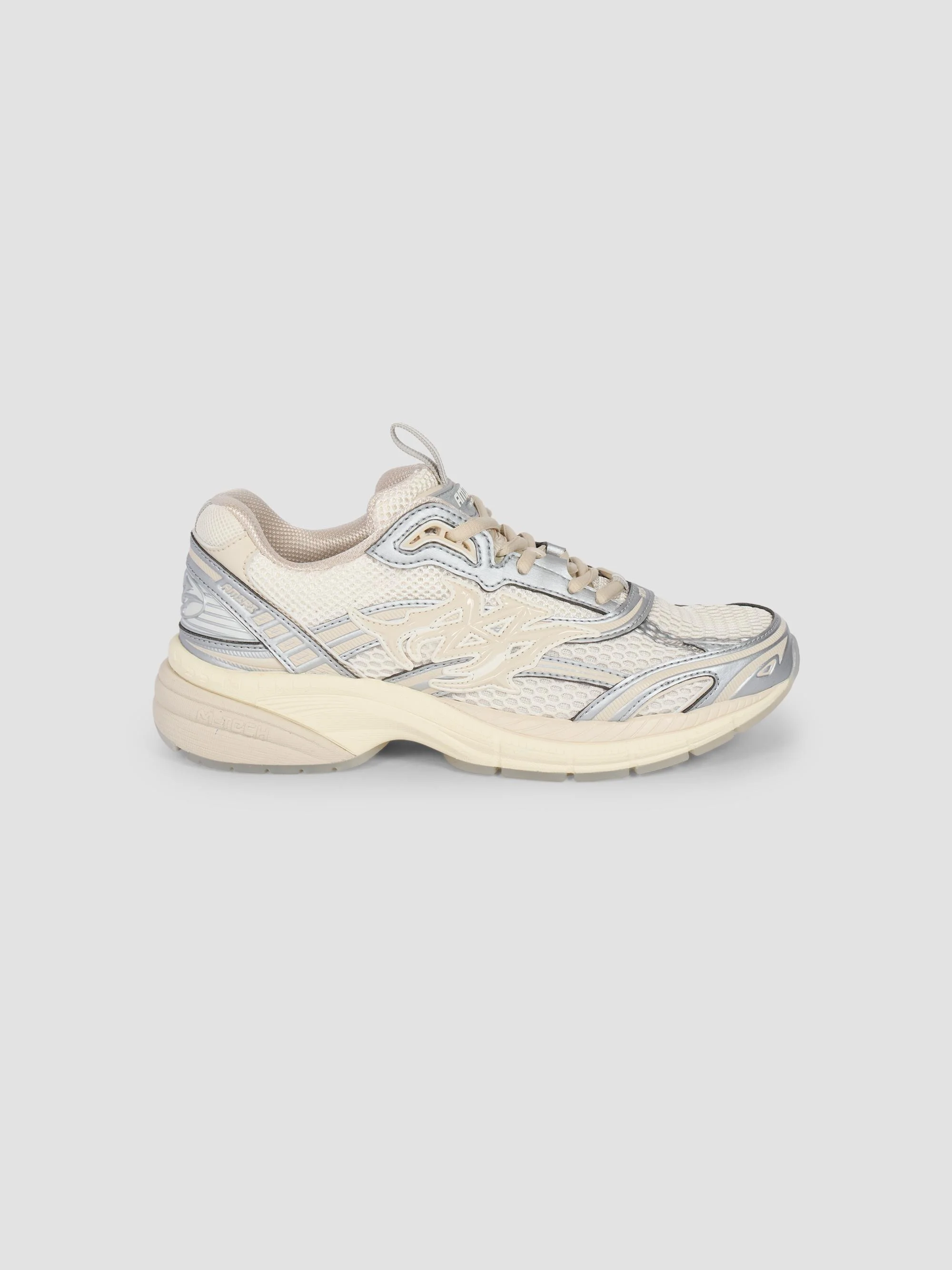 Women's M-Tech Low-Top Sneakers - White Silver - 1