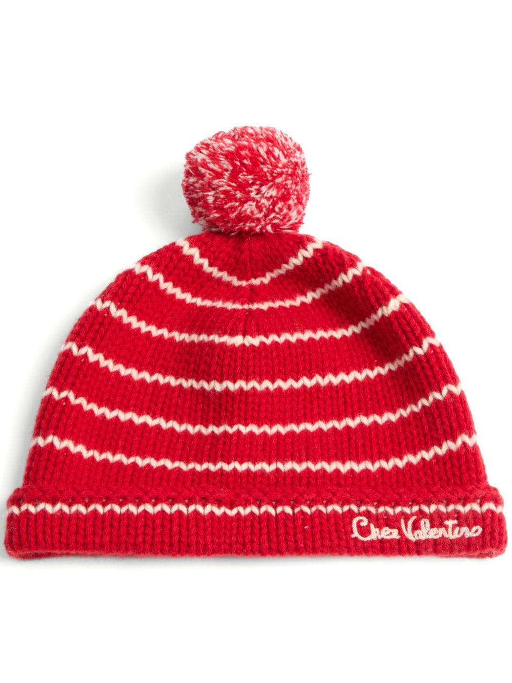 logo-embroidered beanie - 1