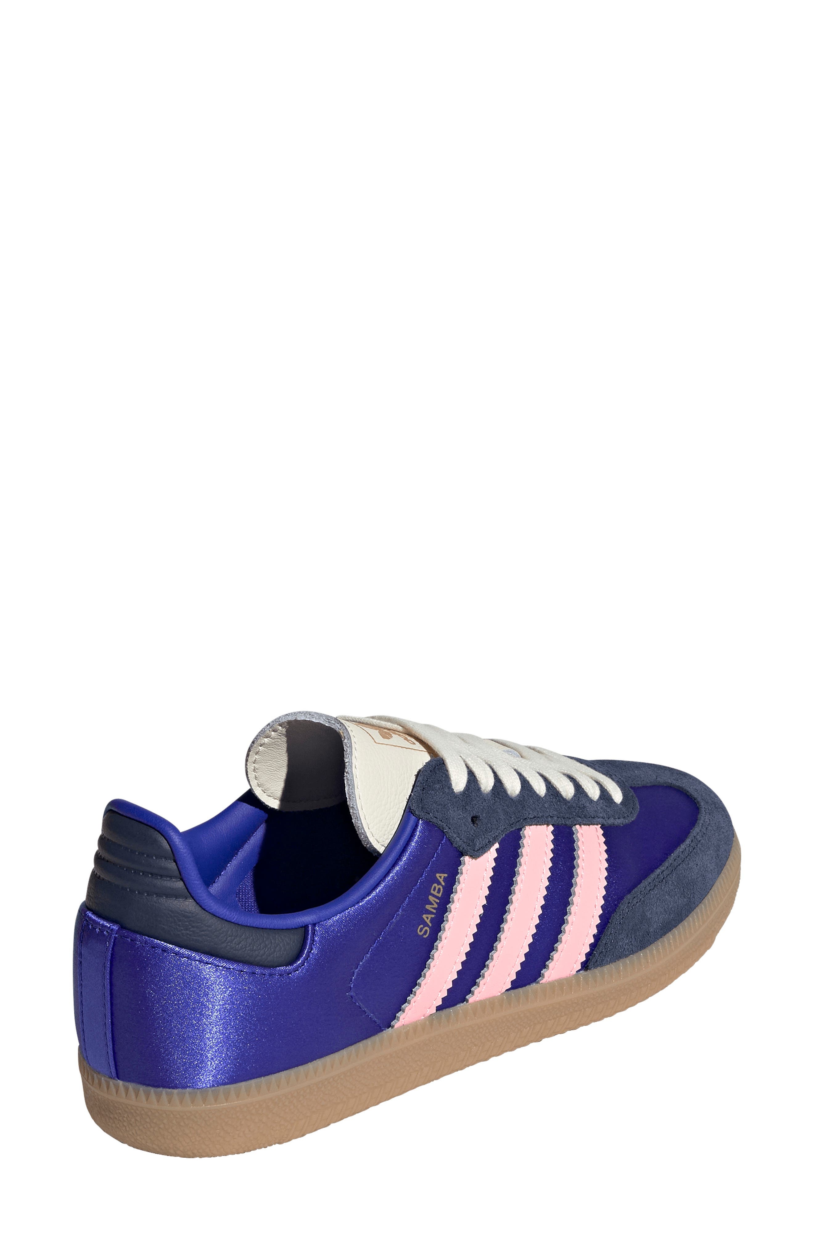 adidas Samba OG Sneaker in Lucid Blue/Night Indigo/Gum at Nordstrom - 2