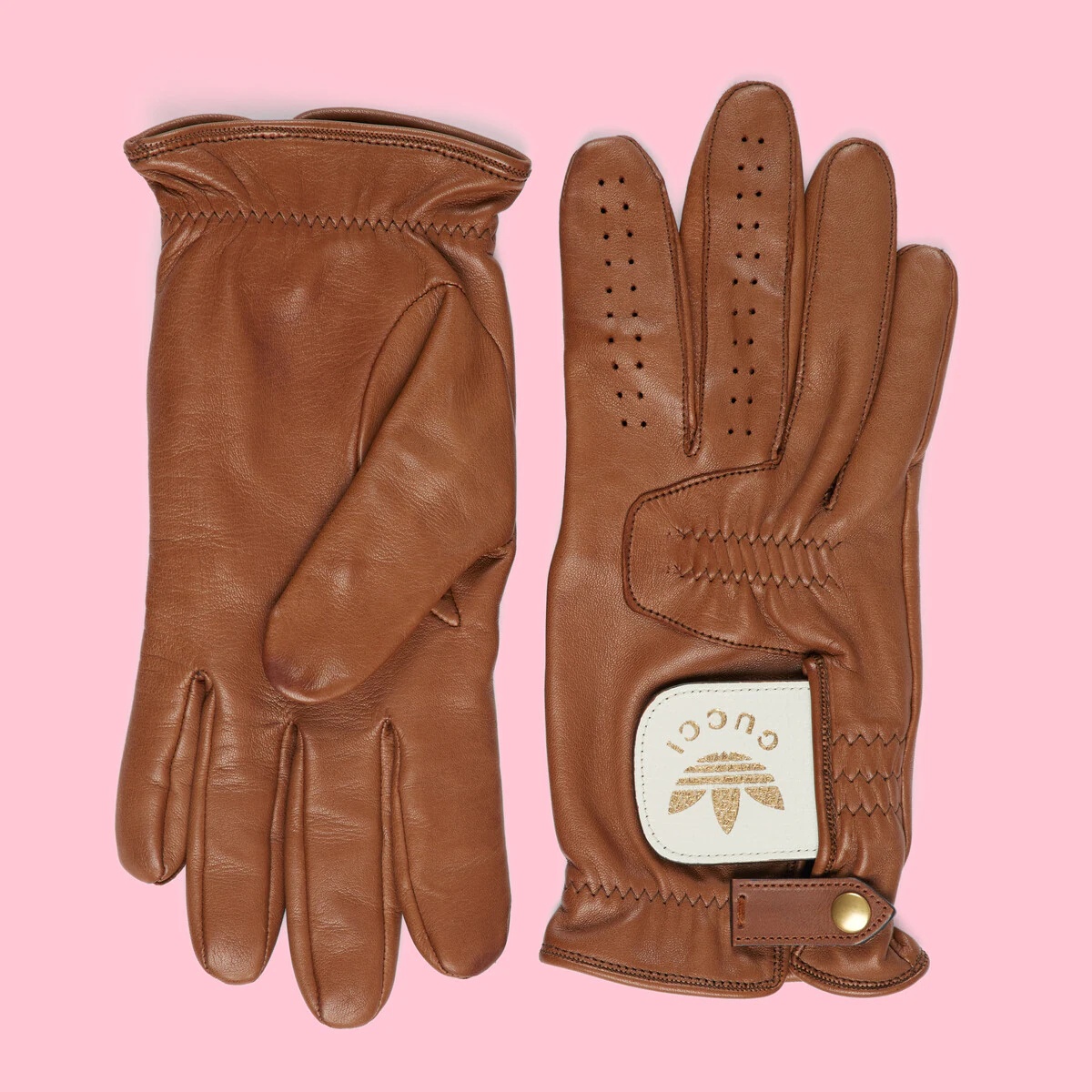 adidas x Gucci leather gloves - 1