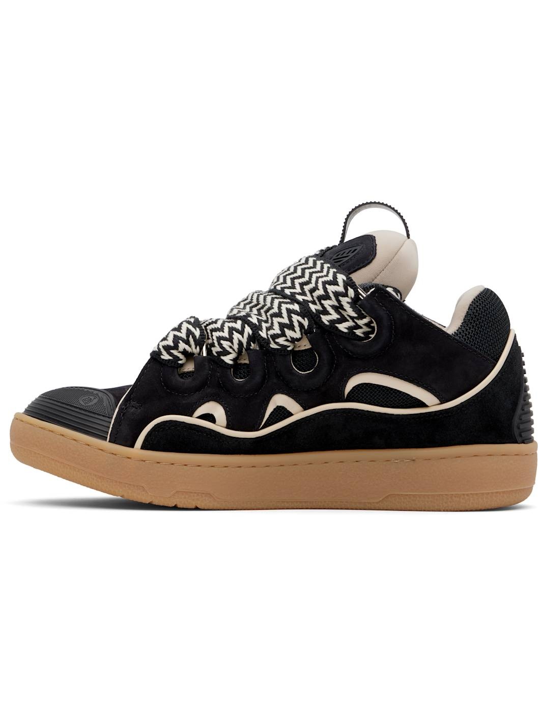 SSENSE Exclusive Black Curb Leather Sneakers - 3