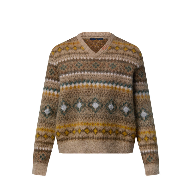Mohair Blend Fair Isle Pullover 1