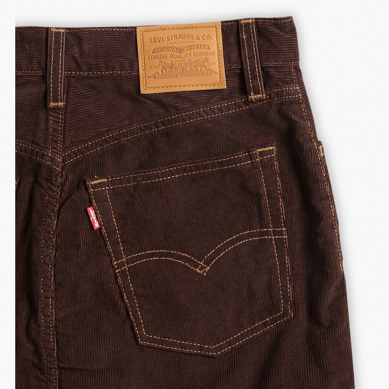 SIDE SLIT CORDUROY SKIRT - 8