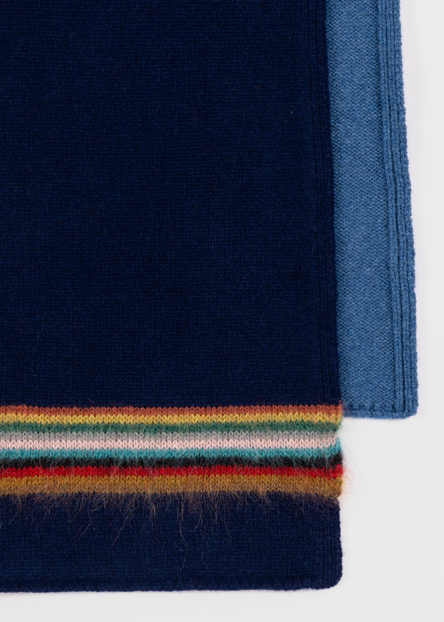 'Signature Stripe' Lambswool-Mohair Scarf 4