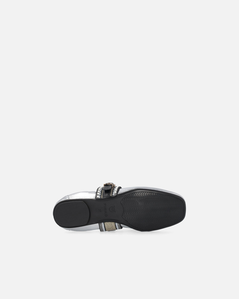 LAMINATED LEATHER BALLERINAS WITH JEWEL BAND 7