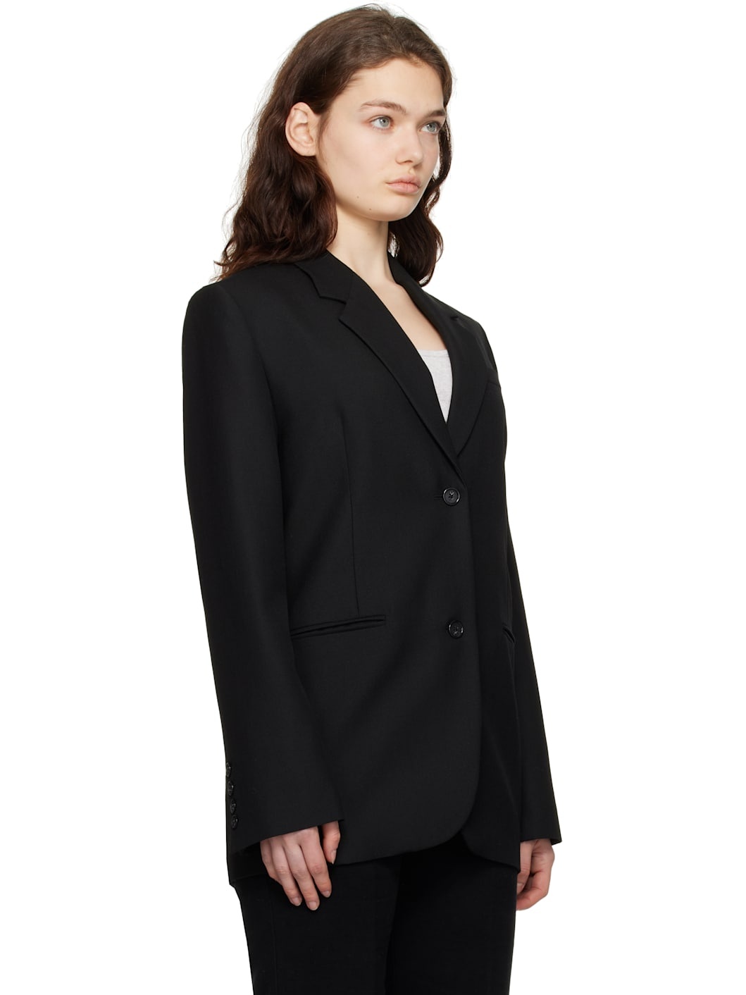Black Tailored Suit Blazer - 2