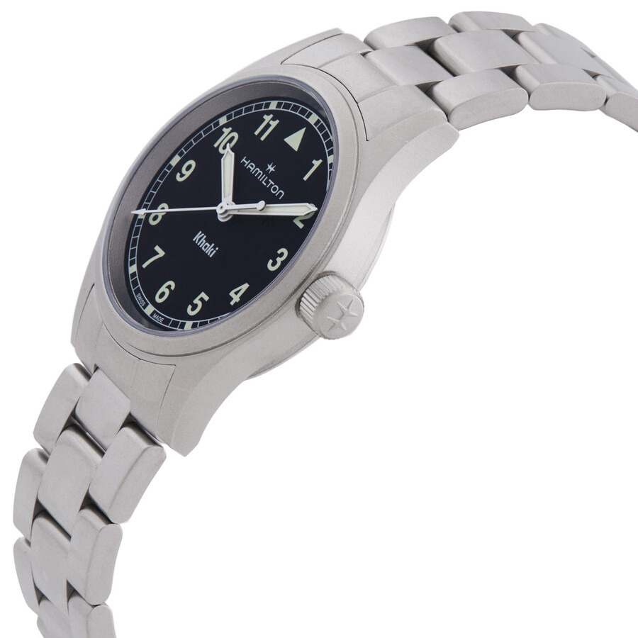 Hamilton - Hamilton Khaki Field Quartz Black Dial Ladies Watch H69301130 - 2