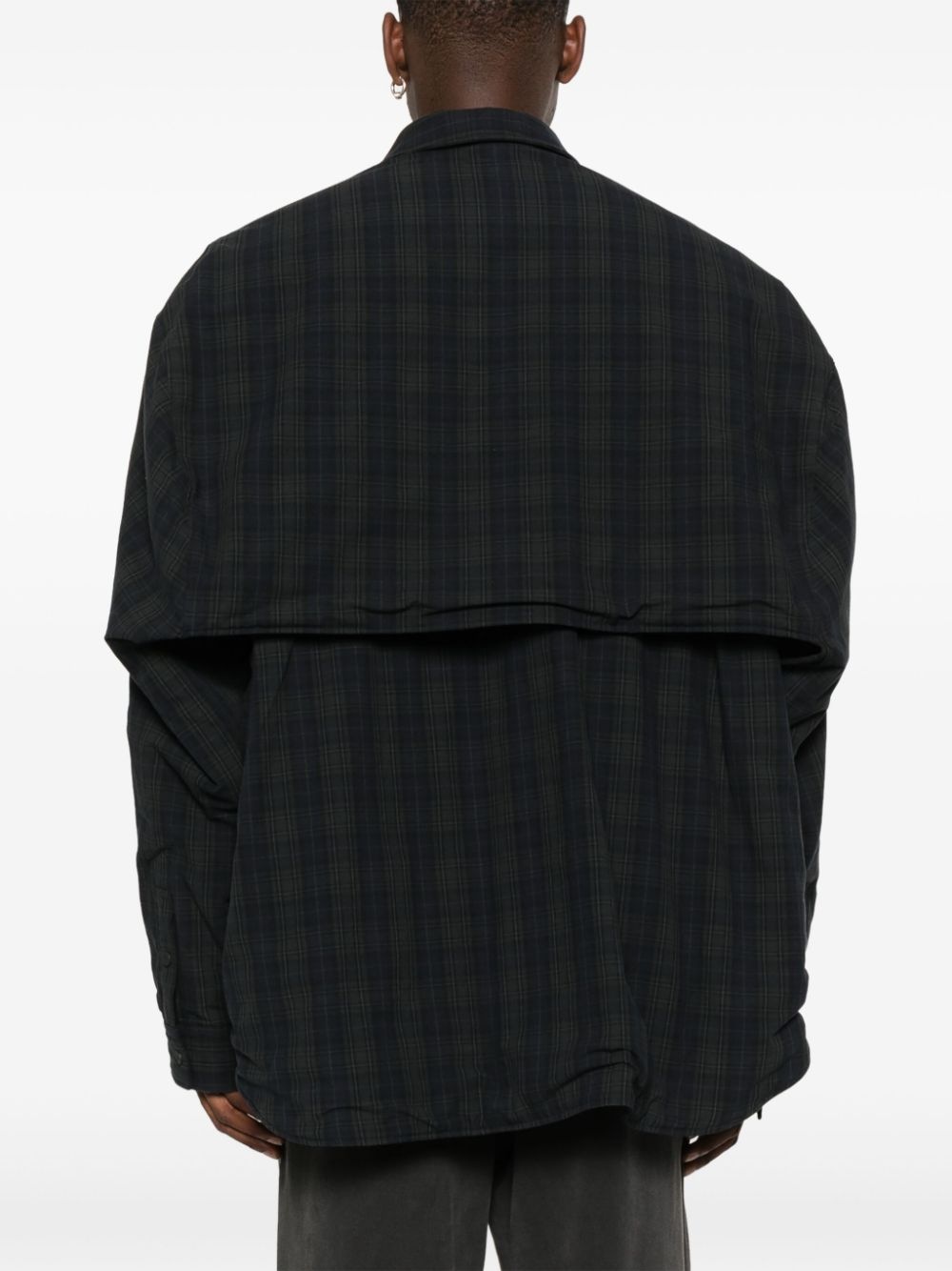 checked-pattern long-sleeve shirt - 5