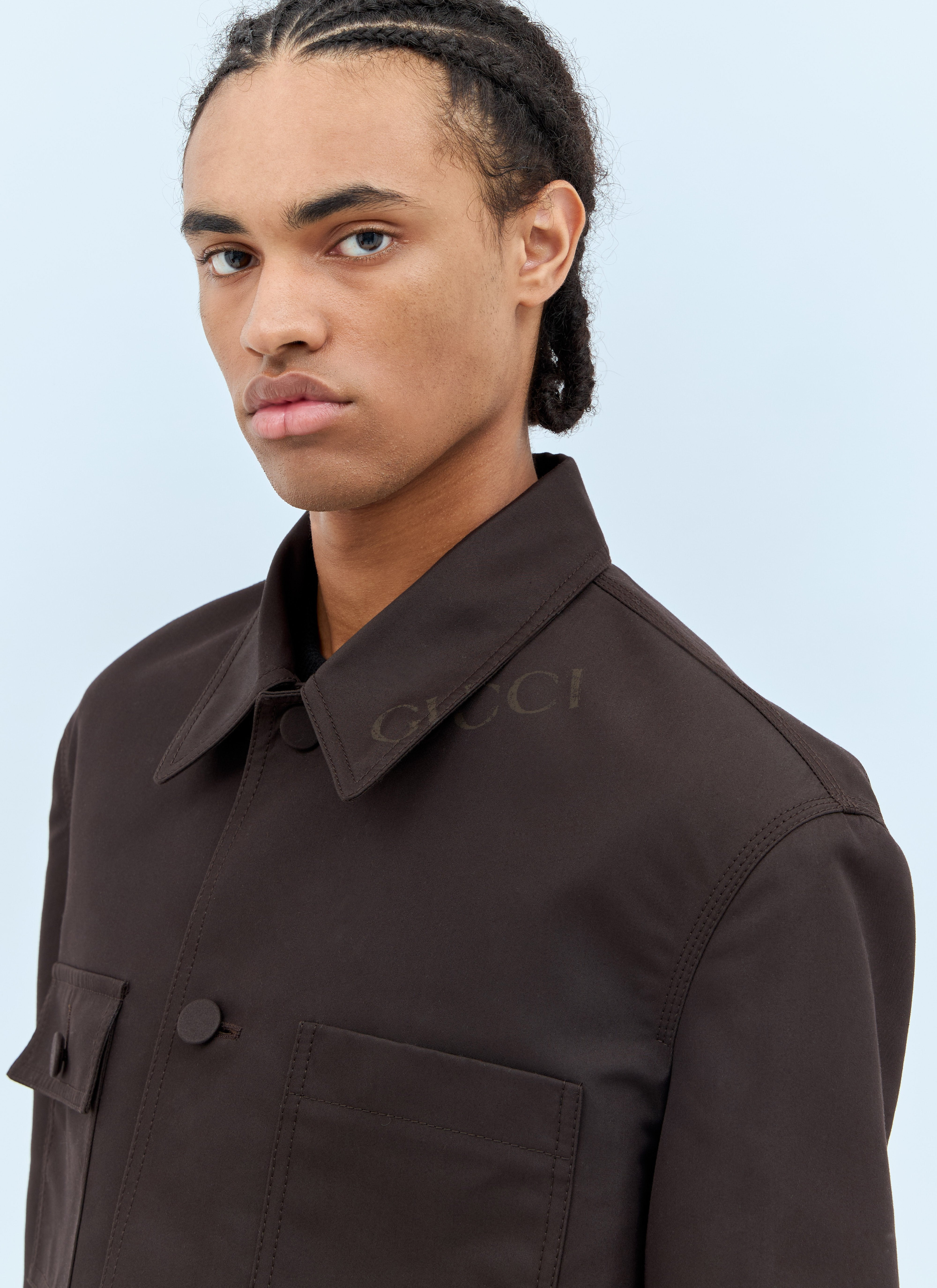 Gucci Men Technical Cotton-Blend Jacket - 4