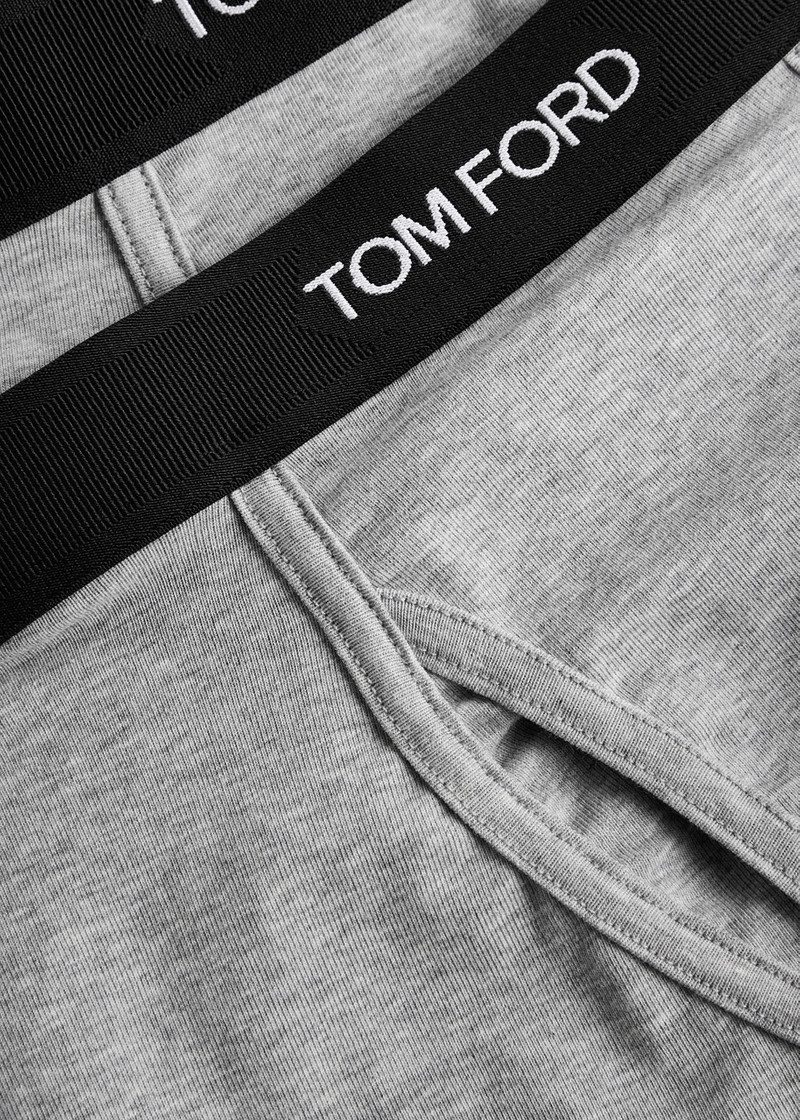 TOM FORD Tom Ford Logo Stretch-cotton Boxer Briefs outlook