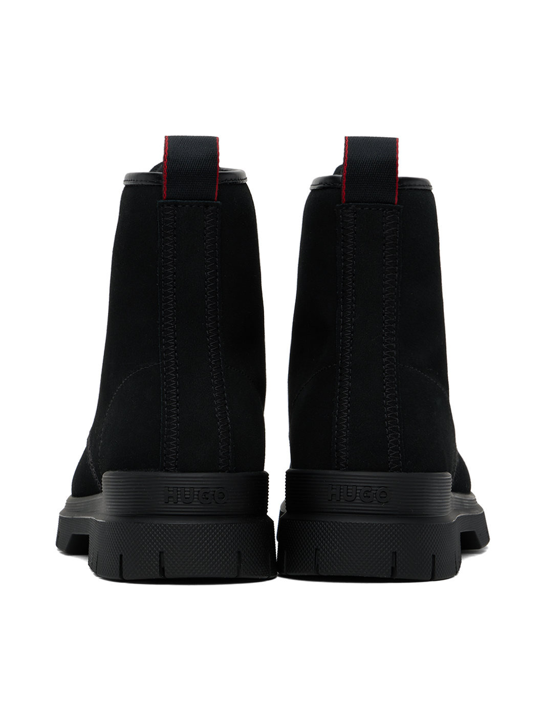 Black Embossed Boots - 2
