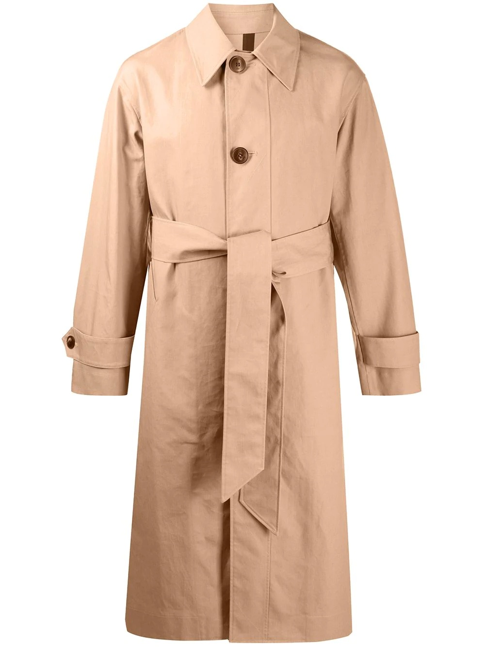 belted trench coat - 1