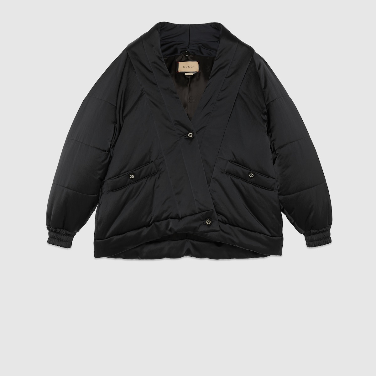 Nylon padded bomber jacket - 8