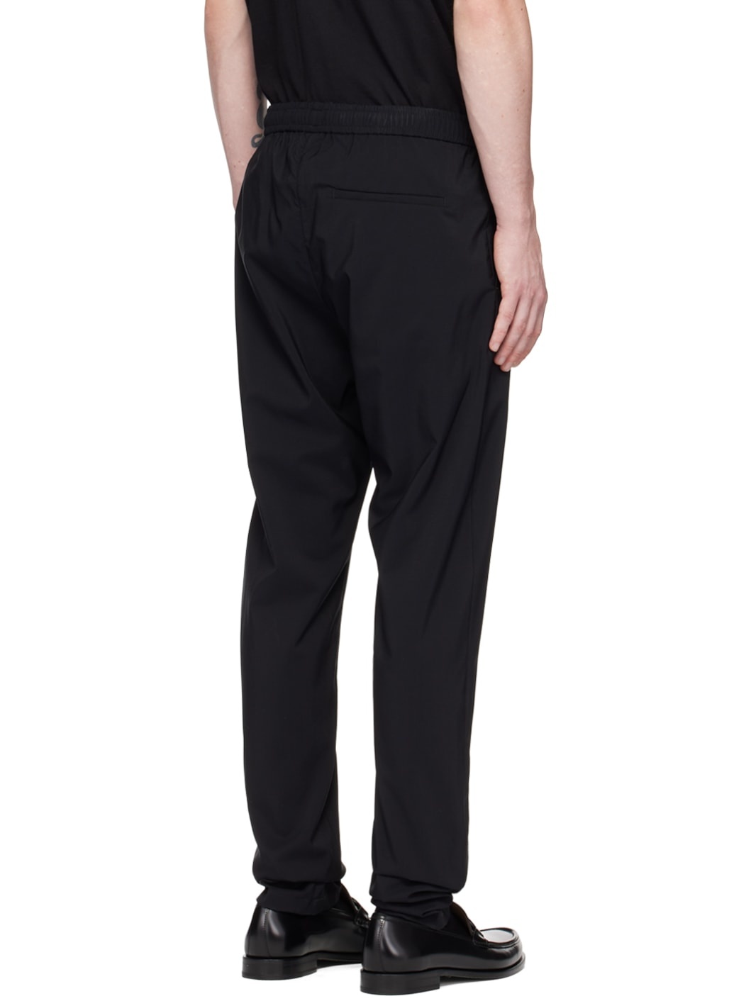 Black Pinched Seam Trousers - 3