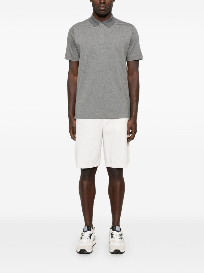 BOSS mélange-effect polo shirt outlook