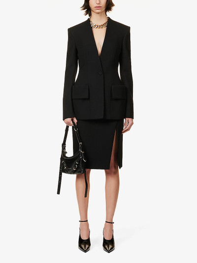 Givenchy Padded-shoulder slim-fit wool jacket outlook